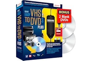 COREL Roxio Easy VHS to DVD 3 Plus VHS, Hi8, V8 Video to DVD or Digital Converter Amazon Exclusive 2 Bonus DVDs [Windows Disc]