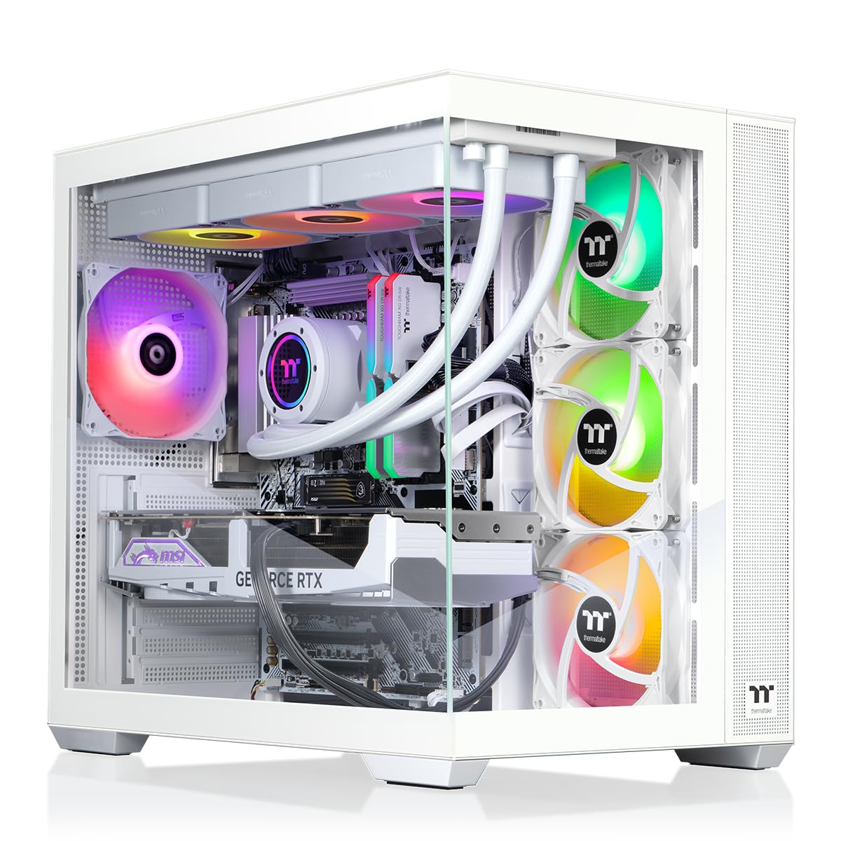 Thermaltake LCGS View i1480S-380 Gaming Desktop (Intel® Core™ i9-14900KF, ToughRam 32GB DDR5 6000MT/s RGB Memory, NVIDIA® GeForce RTX™ 5080, 1TB NVMe M.2, WiFi, Windows 11) V38S-Z790-580-LCS