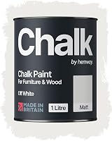Hemway Chalk Paint Off White 1L Matt Finish Furniture & Walls