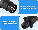 Double Dragon N-Type 7-Pin Trailer Plug Adapter 12V Waterproof Towbar Socket view 5