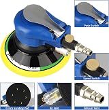 Uten 6" Air Random Orbital Sander Dual Action Pneumatic Palm Sander w/ Speed view 2