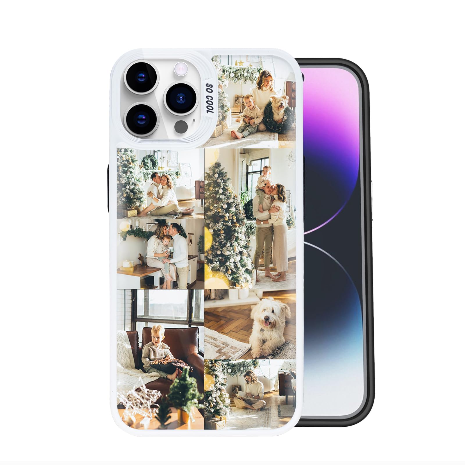 Custom Phone Case for iPhone 17 16 15 14 13 12 11 Pro/Max/Plus/XR, Personalized Phone Cases, Design Your Own Perfect Customized Picture Photo Case for Birthday Xmas Friends Family Valentin(7 Photos)