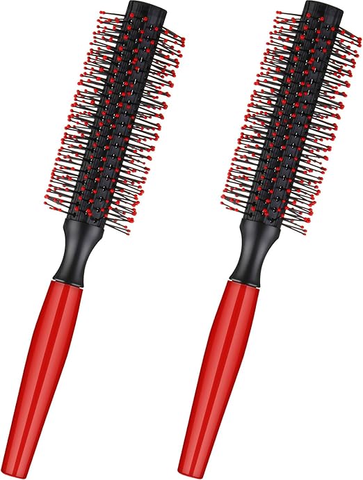 Quiff Roller Round Men's Hair Brush Quiff Comb Round Hair Styling Brush for Blow Drying Hair