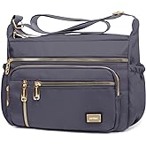 NPBAG Crossbody Bag for Women, Shoulder Purse Handbag Messenger Bag, Trendy Pocketbooks, Waterproof and Multi-Pockets
