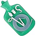 Enema Bag Kit with 5ft Hose Coffee Enemas at Home Water Shower Douche Colon Detox Cleanse Kit with Enema Tubing, Enema Tips, Clamp and Hook (Green, 2 L)