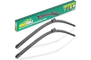 WINDSMILE 24" +19" Windshield Wiper Blades for Mercedes-Benz CLA250 GLA250 CLA45 GLA45 AMG 2020 2019 2018 2017 2016-OEM Replacement Premium All Season Wiper Blades