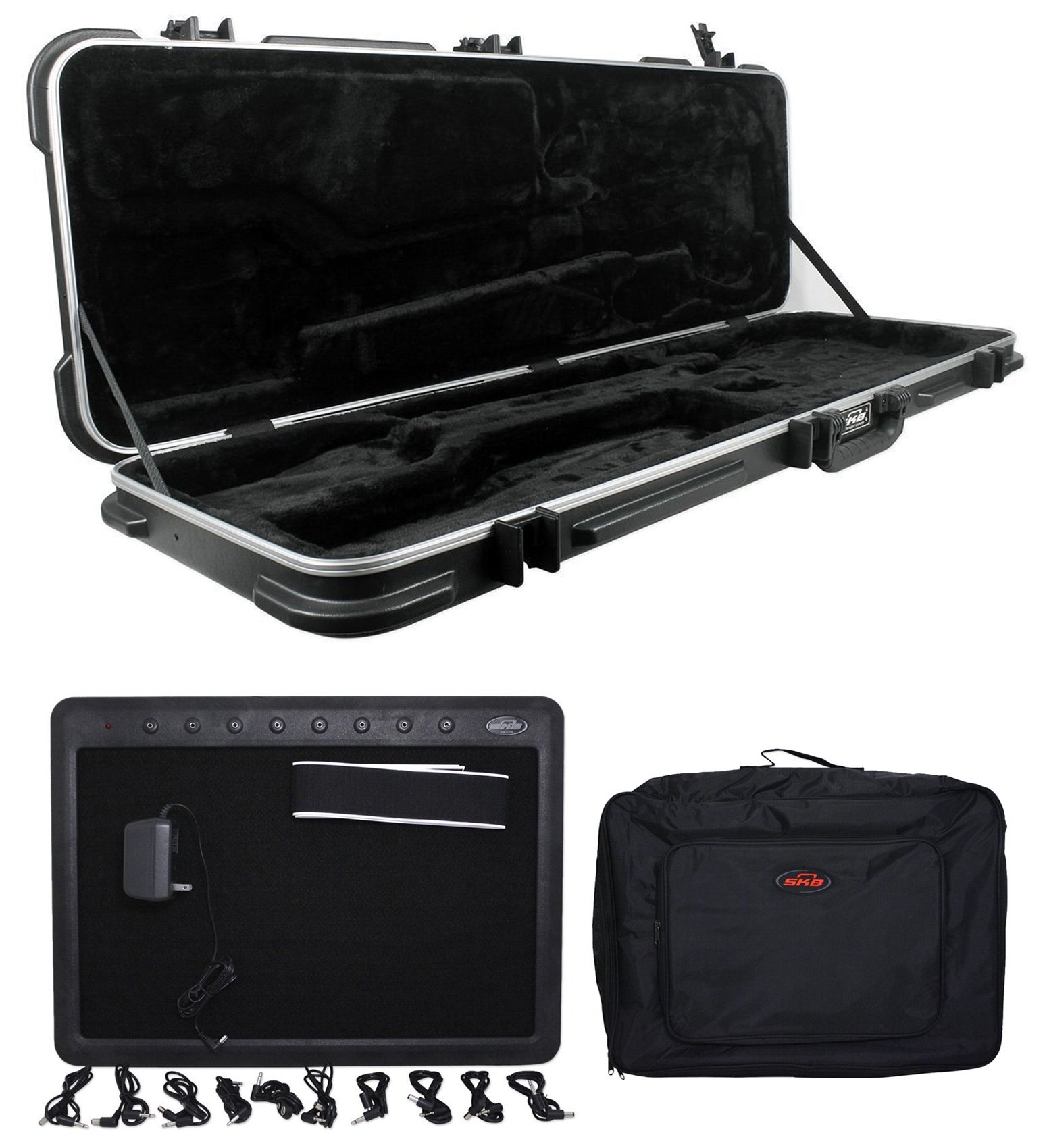 SKB 1SKB44 Universal Electric Bass Guitar HardShell Case+PedalBoard