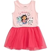 DREAMWORKS GABBY'S DOLLHOUSE Cakey Cat Gabby Kitty Fairy Pandy Paws Mercat Girls Tulle Dress Toddler to Big Kid