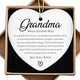 Christmas Day Grandma Gifts from Granddaughter Ceramic Ornament Birthday Gifts for Women for Grandma from Granddaughter Grandson Christmas Tree Decorations