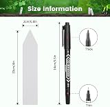 KINGLAKE 100Pcs White Plastic Plant Labels & Markers 10x2cm Waterproof view 2