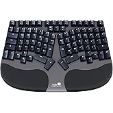 Cleave Split Ergonomic Mechanical Keyboard &ndash; All-Day Comfort, Boosts Productivity, Natural Typing Posture, Tactile Optical Switches, Cushioned Palm Rest, Backlit Keys, Windows/Mac/Linux