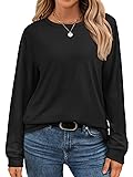 ATHMILE Long Sleeve Shirts for Women Oversized Tees