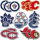 21pcs Canadian Hockey Teams Matte Stickers for Adults Teens Children, Vinyl Waterproof Decals for Laptop, Water Bottles, Phon