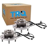 TRQ 2 Piece Wheel Bearing & Hub Assembly Set Compatible with 2017-2020 Chrysler Pacifica