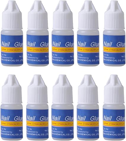 Colle Pour Faux Ongles Super Forte 3 G Bluelans Lot De 10