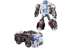 Transformers CYBERWORLD Optimus Primal Cyber Changers 4-Inch Action Figure, Quick Change to Truck Mode, Robot Toys for Boys and Girls 6 and Up