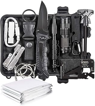 Amazon サバイバルグッズ サバイバルキット サバイバルセット サバイバルぐっずセット サバイバルツールセット グレー Dly 応急処置 救急箱
