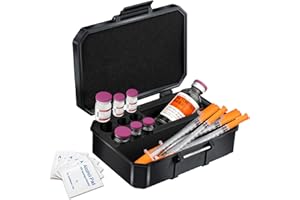 3ml 10ml and 30ml Vial Holder, Peptide Case for Fridge, Travel Case Organizer Fits Standard