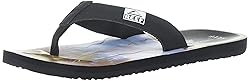 REEF Men's HT PRINTS Sandal, aqua palms, 070 M US