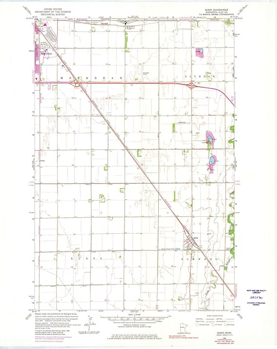 YellowMaps Sabin MN topo map, 124000 Scale, 7.5 X 7.5