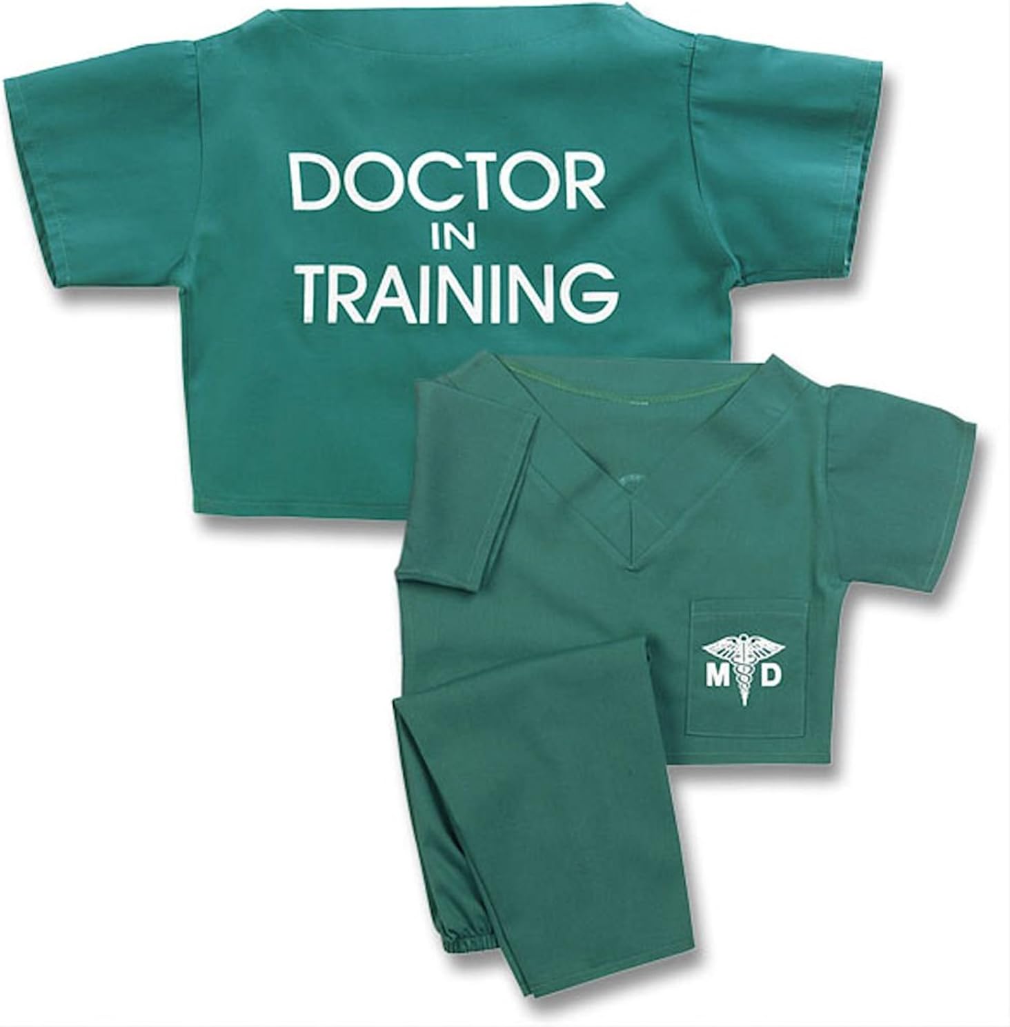 Unisex Children's Green Doctor In Training Scrub Suit Outfit Costume Set Size 8