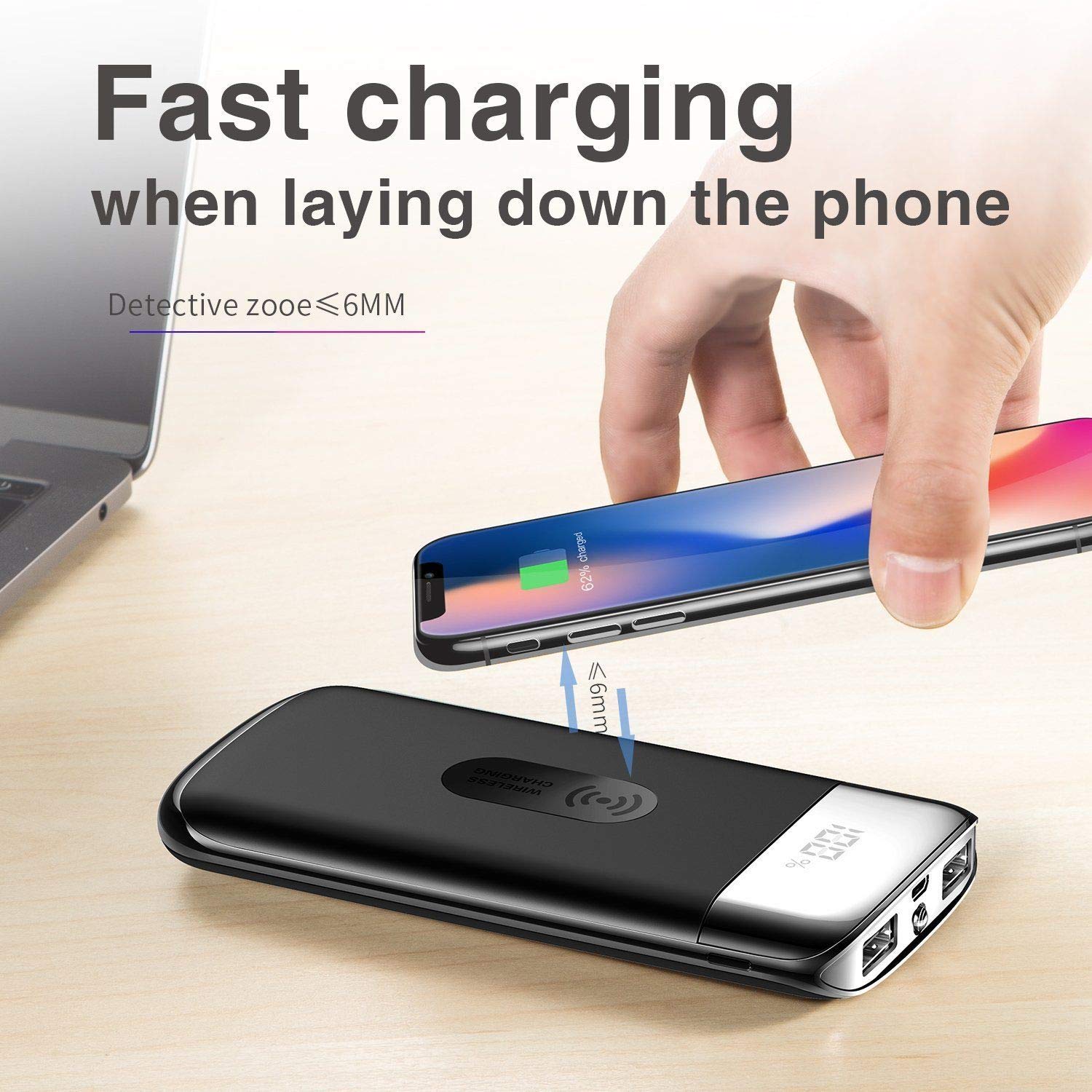 New Power Bank 900000mah Qi Wireless Charging 2 #wireless #charging #phones #list New Power Bank 900000mah Qi Wireless Charging 2
