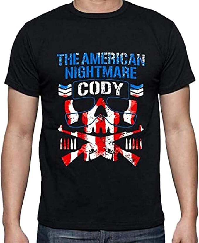 Cody Rhodes Tshirt Bullet Club American Nightmare Mens Black DMN t