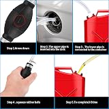 LJAPPLIED Fuel Siphon Pump 2 m Hand Transfer Hose 8mm view 3