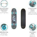 Xootz Kids Skateboard 31 inch Double Kick Maple Deck 9 Ply Trucks 5c view 6
