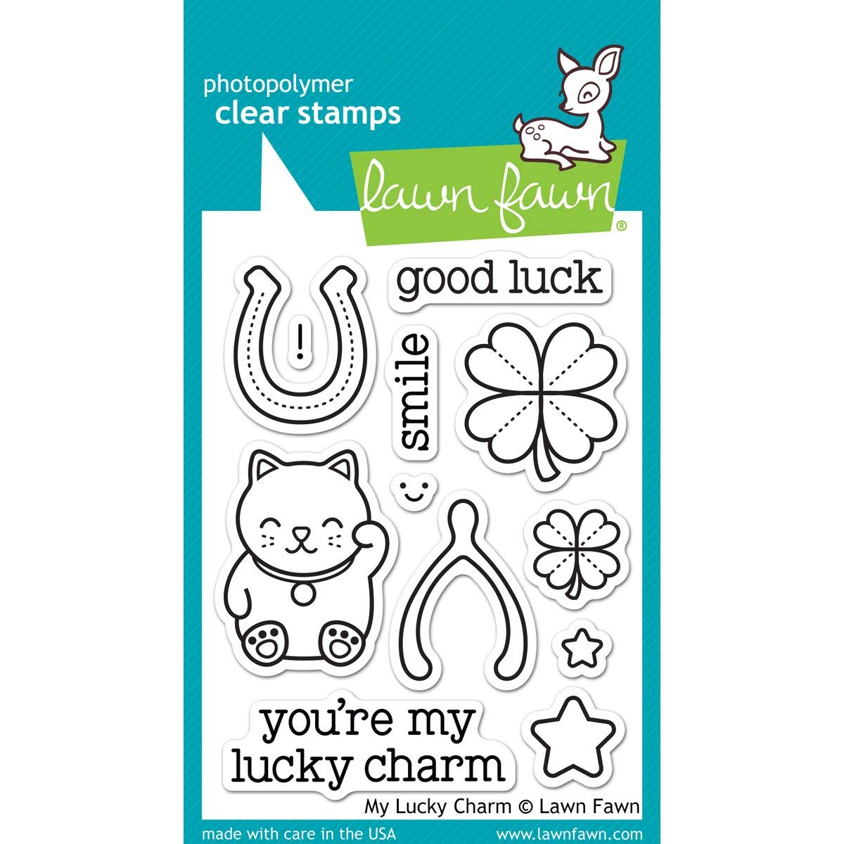 Lawn Fawn My Lucky Charm 3"x4" Clear Stamps LF842
