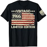 60th Birthday Gifts for Men Shirt,1966 Shirts,60th Birthday Decorations | Vintage 60th T-Shirt for Dad,Mom, Husband,Wife