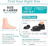 Vive Offloading Post-Op Shoe XL - Wedge Boot for Broken Toe Injury view 3