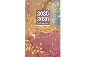 Monthly Pocket Planner 2025-2028: 4 Years - January 2025 Through December 2028 With Inspirational Quotes & Contacts / Small S