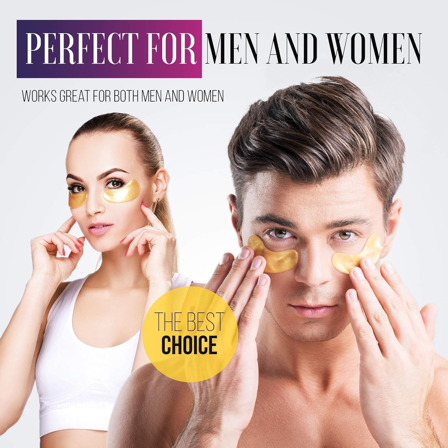 Under Eye Patches - 24K Gold Under Eye Mask Anti-Aging Hyaluronic Acid Collagen Under Eye Pads Reducing Dark Circles & Wrinkles Treatment Gel Bags : Beauty