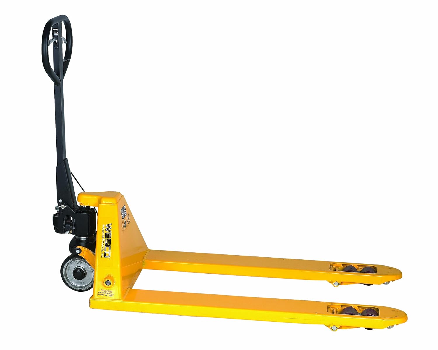 Wesco 272667 Pallet Truck with Hand Brake, Polyurethane Wheels, 5500 lbs  Load Capacity, 48-1/4" Height, 48" Length x 27" Width: Amazon.com:  Industrial & ...