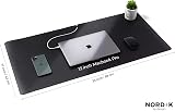 Nordik By Design Nordik Cork Leather Desk Mat 89x43 cm Pebble Black view 2