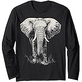 Elephant For Men Long Sleeve T-Shirt