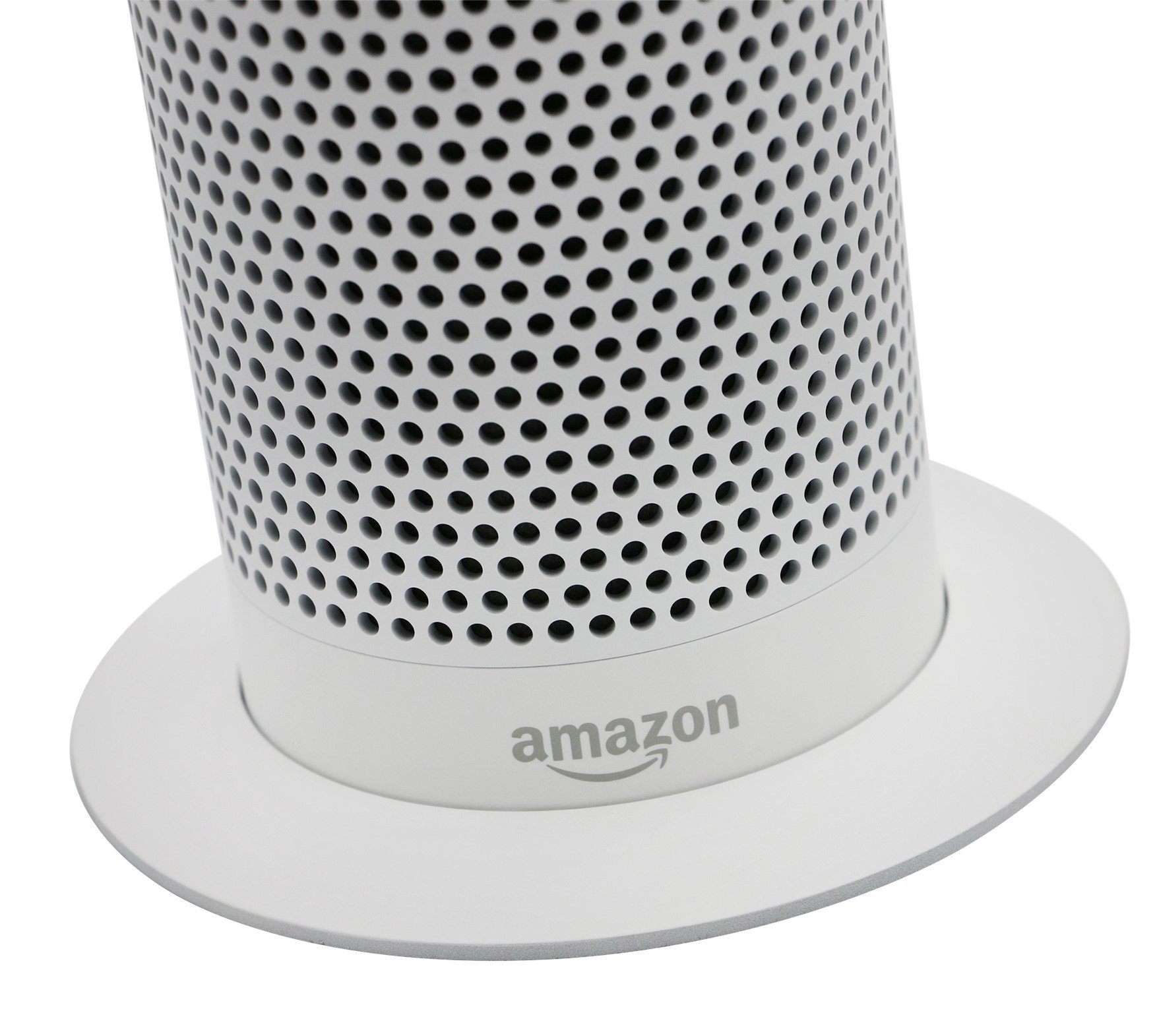 Soundbass - Premium Amazon Echo Metal Stand (White Stand) | Discrete high-end socket design Exceptional improvements in stability Color - matched surface Perfect protection for Alexa