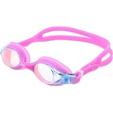 TYR Kids' Swimple Goggles - Colorful Swim Goggles for Beginners | Comfy Youth Unibody Fit | Advanced Anti-Fog UV Eye Protection | Safe No-Leak Silicone Gaskets | Quick-Adjust Release Button