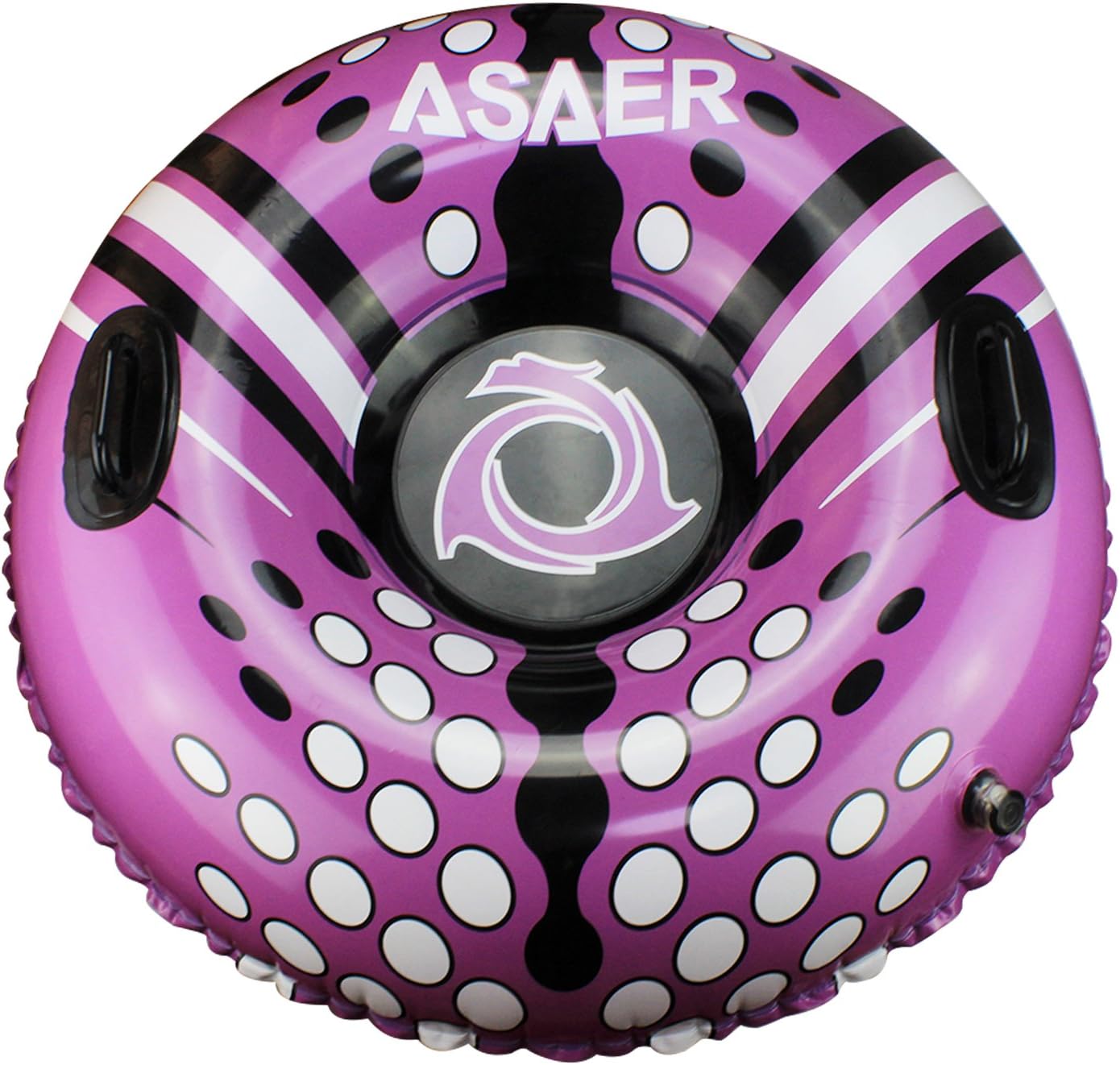 ASAER Snow Tube - Air Tube 39 Inch Inflatable Snow/Sled with Rapid Valves - Aqua Leisure Winter Inflatable Round Snow Tube with vinyl tube repair kit - With thickening bottom of 45mm!!(Purple)