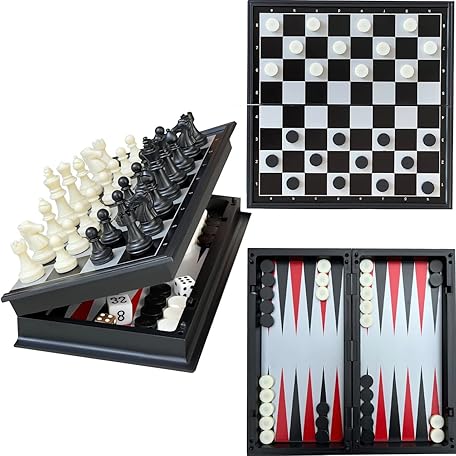 Mua Leksak Games 10'' Magnetic Chess Checkers Backgammon Set 3 in 1 ...