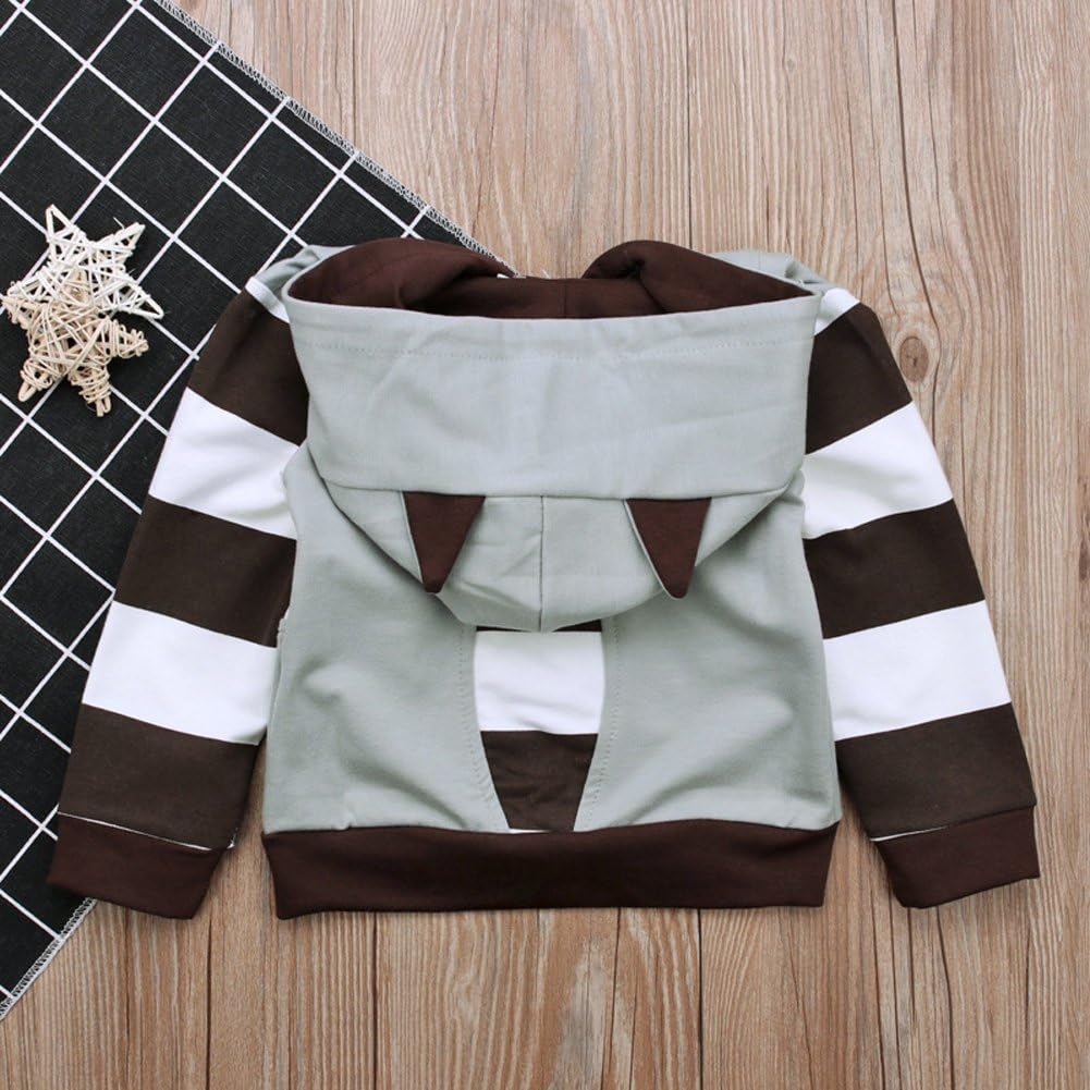 Dragon Honor Toddler Raccoon Hoodie Jacket For Baby Infant Boys Girls Unisex Zipper Coats