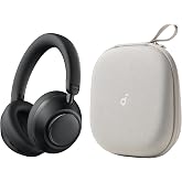 Anker Soundcore Space 2 Pro Over-Ear Headphone &amp; Protective Case (Bundle) | AnkerThus&trade; AI Chip, Active Noise Cancelling, Bluetooth 6.1, 30H ANC Playtime, Hi-Res, LDAC, Transparency Mode, Fast Charging