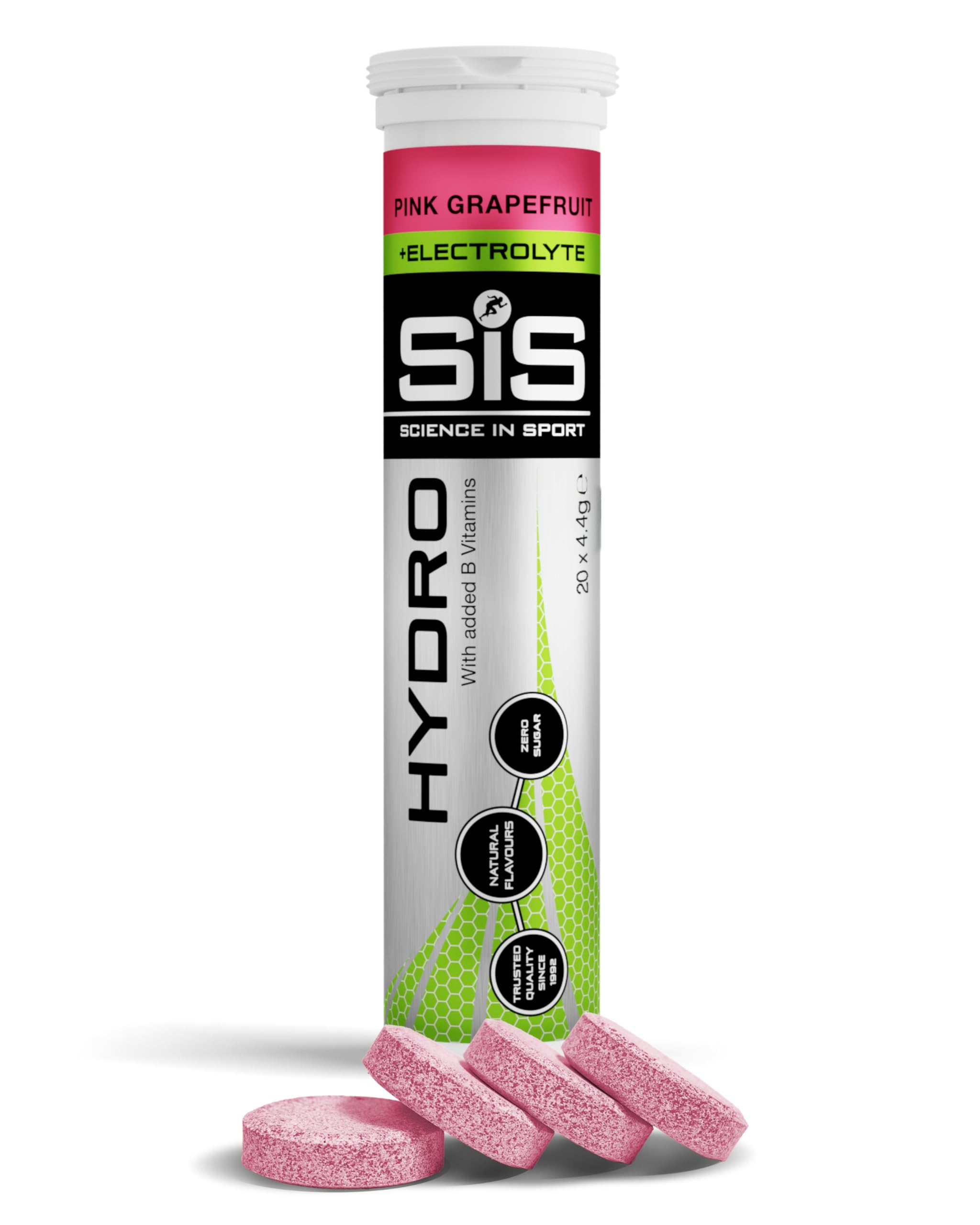 Science in Sport Hydro Electrolyte Tablets 20 pcs. Pink Grapefruit โ Vegan & Gluten-Free, Ideal to Promote Hydration and Maintain Electrolytes Balance (Packaging May Vary) โ image 1