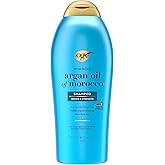 OGX Renewing + Argan Oil of Morocco Shampoo, Damage Repair Shampoo & Argan Oil to Help Strengthen & Repair Dry, Damaged Hair, Paraben-Free, Sulfate-Free Surfactants, 25.4 fl. oz