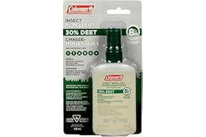 Coleman Insect Repellent 30% DEET Pump, repels mosquitos, blackflies, ticks & more, up to 8 hours protection, unscented, & no