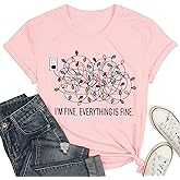 Fawniss Happy 100 Days of School Shirt-Women Cute Flower Teacher Short Sleeve School Days Party Tops Tee