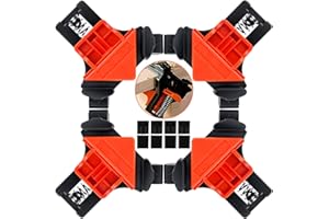 Right Angle Clamp Adjustable Corner Clamp 4PCS Multi-Function Woodworking Clamps 90 Degree Swing Woodworking Clip Clamp for W