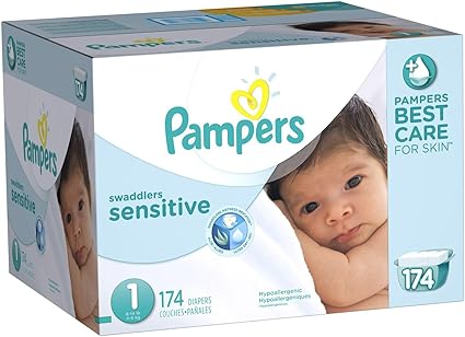 pampers sensitive nappies size 1