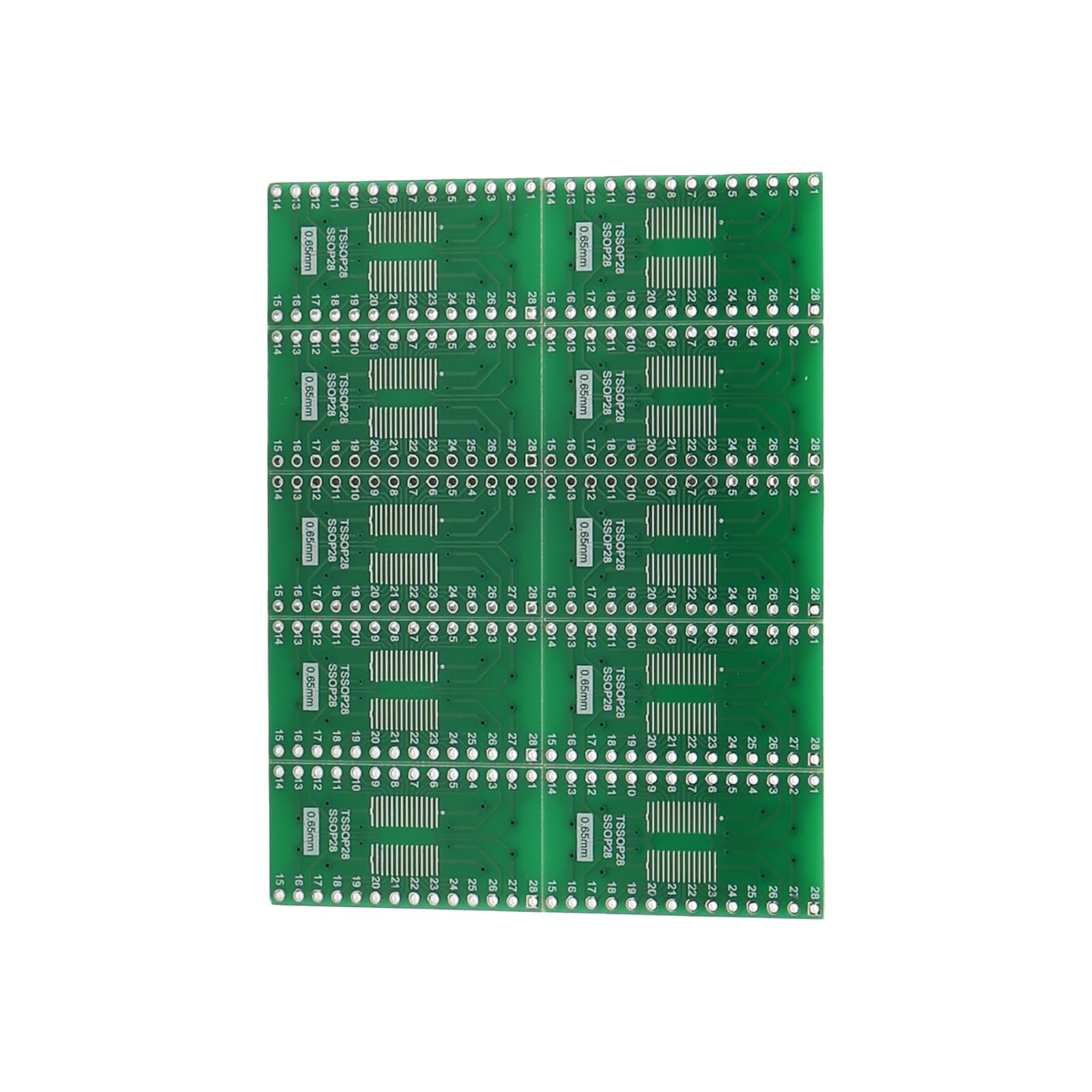 Pxyelec DIP Converter PCB Board for SOP28 to DIP28 TSSOP SOIC SSOP28 Electronic Project Pack of 20